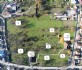 צילום אווירי של בית הקברות עם מספרי החלקות